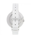 Calvin Klein Rise White Grey Dial White Leather Strap Watch for Women - K7A231L6 Buy Now By Calvin Klein