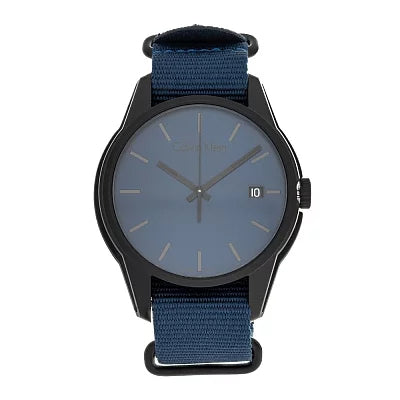 Calvin Klein Tone Blue Dial Blue NATO Strap Watch for Men - K7K514VN Buy Now By Calvin Klein