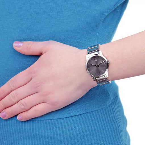 Calvin Klein City Grey Dial Silver Steel Strap Watch for Women - K2G23161 Buy Now By Calvin Klein