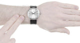 Calvin Klein Surround Silver Dial Black Leather Strap Watch for Men - K3W211C6 Buy Now By Calvin Klein