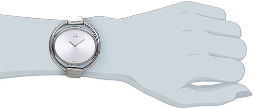 Calvin Klein Impetuous Silver Dial Silver Steel Strap Watch for Women - K4F2N116 Buy Now By Calvin Klein
