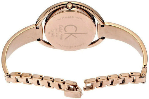 Calvin Klein Impetuos Silver Dial Rose Gold Steel Strap Watch for Women - K4F2N616 Buy Now By Calvin Klein