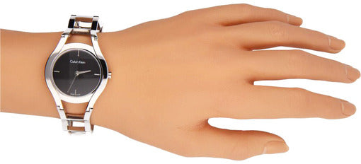 Calvin Klein Class Black Dial Silver Steel Strap Watch for Women - K6R23121 Buy Now By Calvin Klein