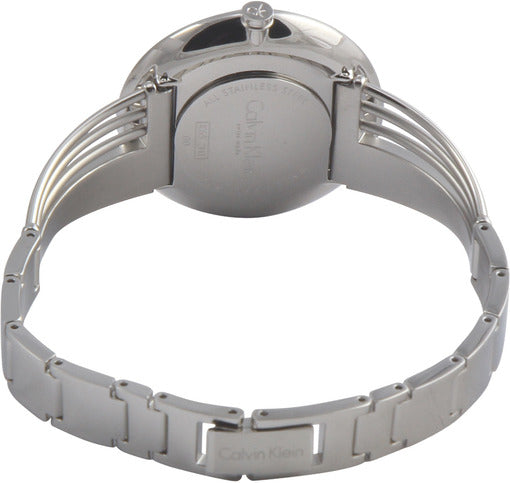 Calvin Klein Drift Black Dial Silver Steel Strap Watch for Women - K6S2N111 Buy Now By Calvin Klein