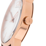 Calvin Klein City White & Gold Dial Brown Leather Strap Watch For Women - K2G23620 Buy Now By Calvin Klein