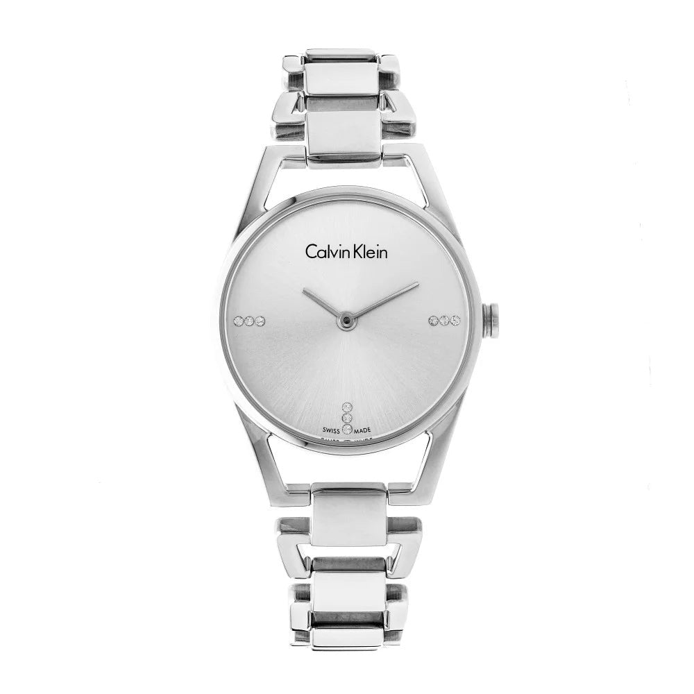 Calvin Klein Dainty Diamonds Silver Dial Sliver Steel Strap Watch for Women - K7L2314T Buy Now By Calvin Klein