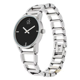 Calvin Klein Stately Black Dial Silver Steel Strap Watch for Women - K3G2312S Buy Now By Calvin Klein