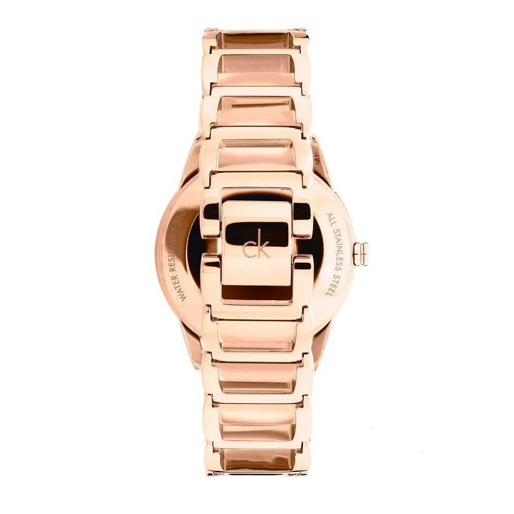 Calvin Klein Stately White Dial Gold Steel Strap Watch for Women - K3G2362W Buy Now By Calvin Klein