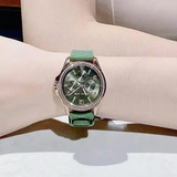 Michael Kors Mini Pilot Chronograph Green Dial Green Silicone Strap Watch For Women - MK7421 Buy Now By Michael Kors