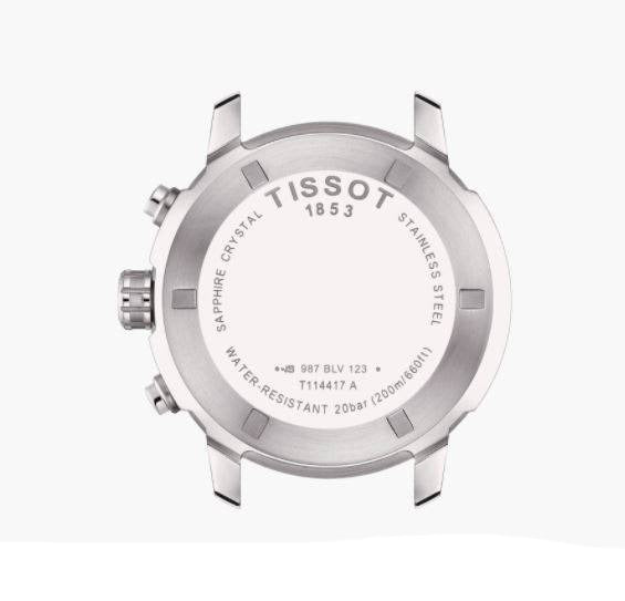 Tissot T Sport PRC 200 Chronograph Blue Rubber Strap Watch For Men - T114.417.17.047.00 Buy Now By Tissot