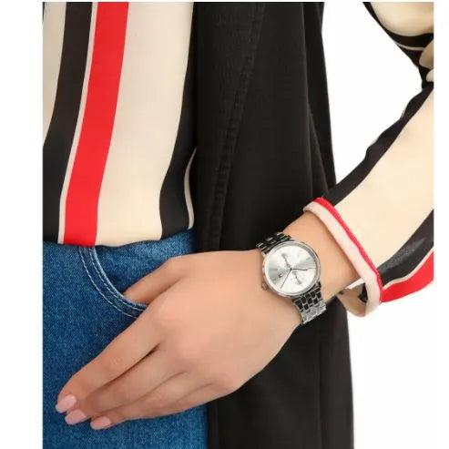 Tommy Hilfiger Jenna Quartz White Dial Silver Steel Strap Watch for Women - 1782068 Buy Now By Tommy Hilfiger