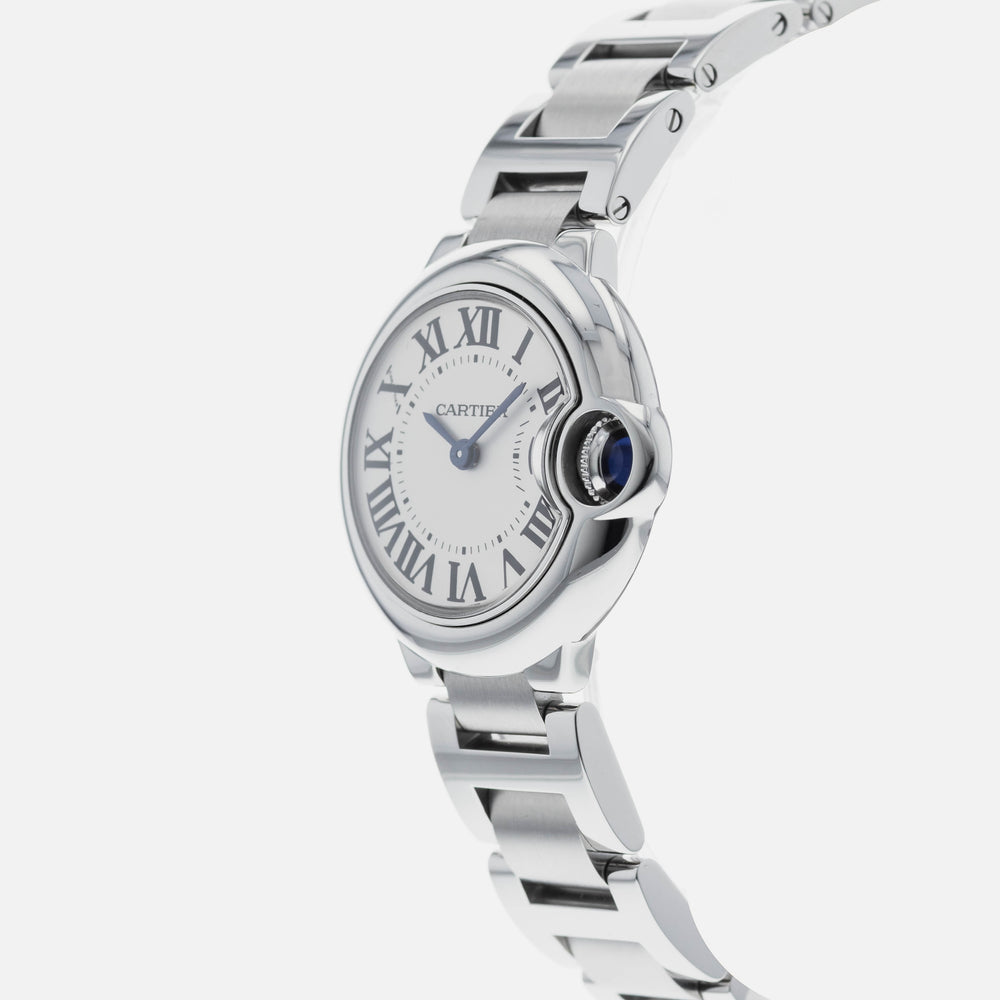 Cartier Ballon Bleu De Cartier White Dial Silver Steel Strap Watch for Women - W69010Z4 Buy Now By Cartier