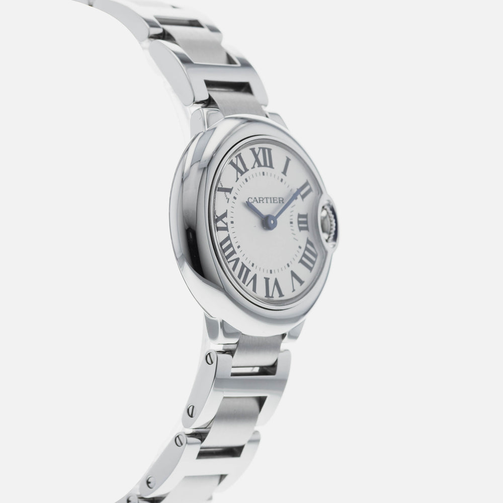 Cartier Ballon Bleu De Cartier White Dial Silver Steel Strap Watch for Women - W69010Z4 Buy Now By Cartier