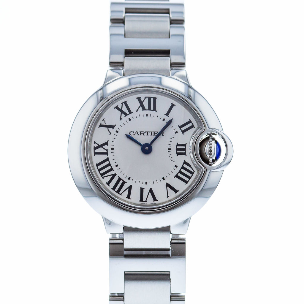 Cartier Ballon Bleu De Cartier White Dial Silver Steel Strap Watch for Women - W69010Z4 Buy Now By Cartier