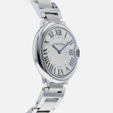 Cartier Ballon Bleu De Cartier Silver Dial Silver Steel Strap Watch for Women - W69011Z4 Buy Now By Cartier