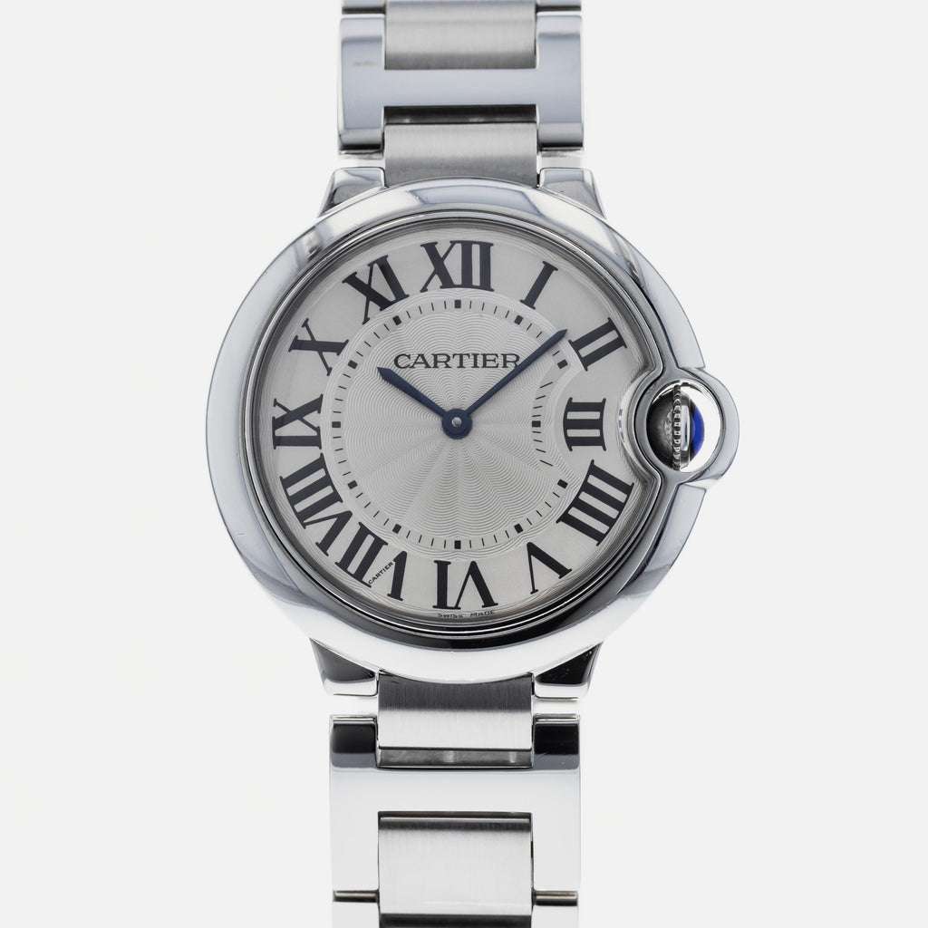 Cartier Ballon Bleu De Cartier Silver Dial Silver Steel Strap Watch for Women - W69011Z4 Buy Now By Cartier