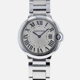 Cartier Ballon Bleu De Cartier Silver Dial Silver Steel Strap Watch for Women - W69011Z4 Buy Now By Cartier