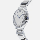 Cartier Ballon Bleu De Cartier Silver Dial Silver Steel Strap Watch for Women - W69011Z4 Buy Now By Cartier