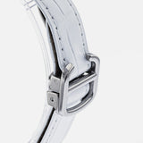 Cartier Ballon Bleu De Cartier Silver Dial White Leather Strap Watch for Women - W6920086 Buy Now By Cartier