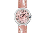 Cartier Ballon Bleu De Cartier Pink Dial Pink Leather Strap Watch for Women - WSBB0007 Buy Now By Cartier