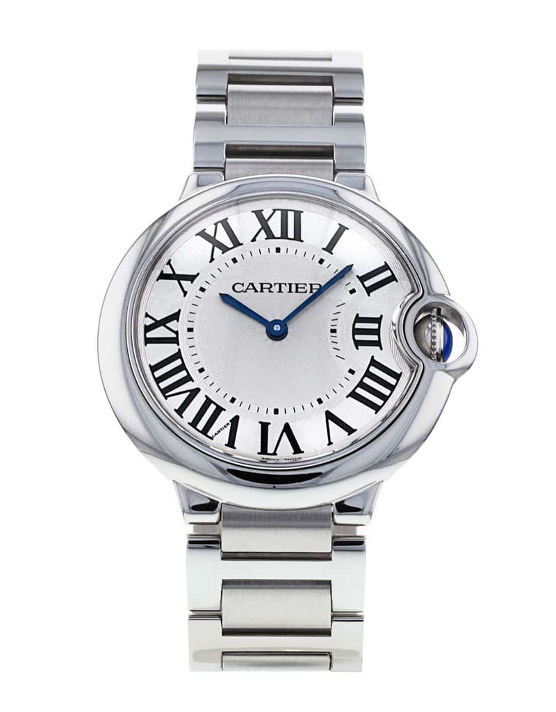Cartier Ballon Bleu De Cartier Silver Dial Silver Steel Strap Watch for Women - W69011Z4 Buy Now By Cartier