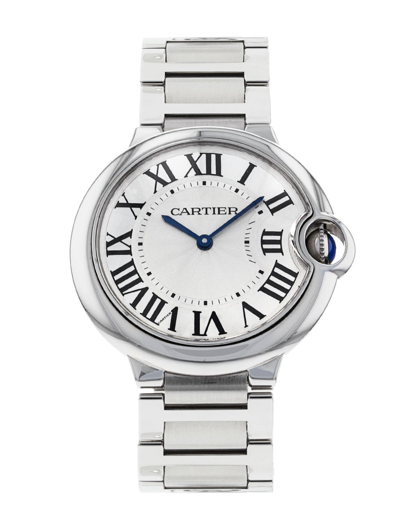 Cartier Ballon Bleu De Cartier Silver Dial Silver Steel Strap Watch for Women - W69011Z4 Buy Now By Cartier