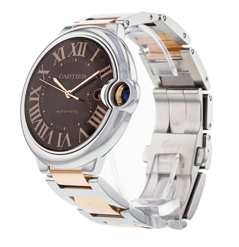 Cartier Ballon Bleu de Cartier Brown Dial Two Tone Steel Strap Watch for Men - W6920032 Buy Now By Cartier