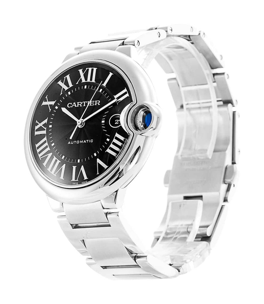 Cartier Ballon Bleu de Cartier Black Dial Silver Steel Strap Watch for Men - W6920042 Buy Now By Cartier