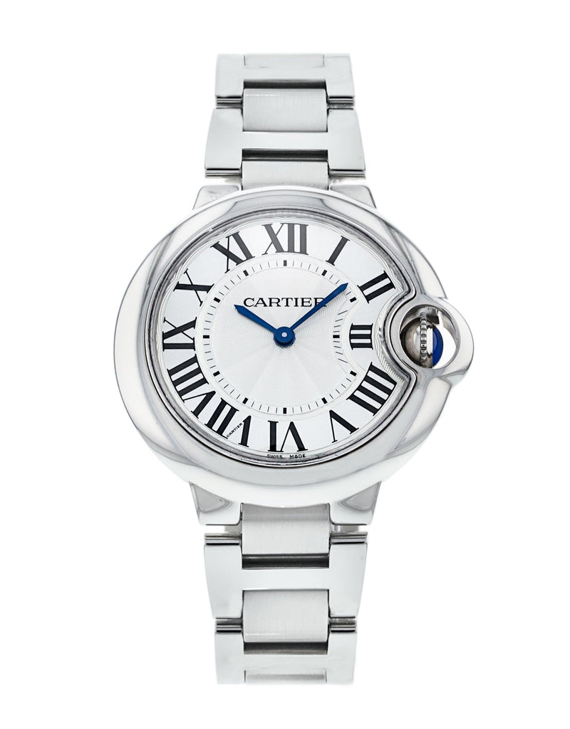 Cartier Ballen Bleu De Cartier Silver Dial Silver Steel Strap Watch for Women - W6920084 Buy Now By Cartier