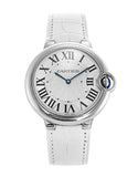 Cartier Ballon Bleu de Cartier Silver Dial White Leather Strap Watch for Women - W6920087 Buy Now By Cartier