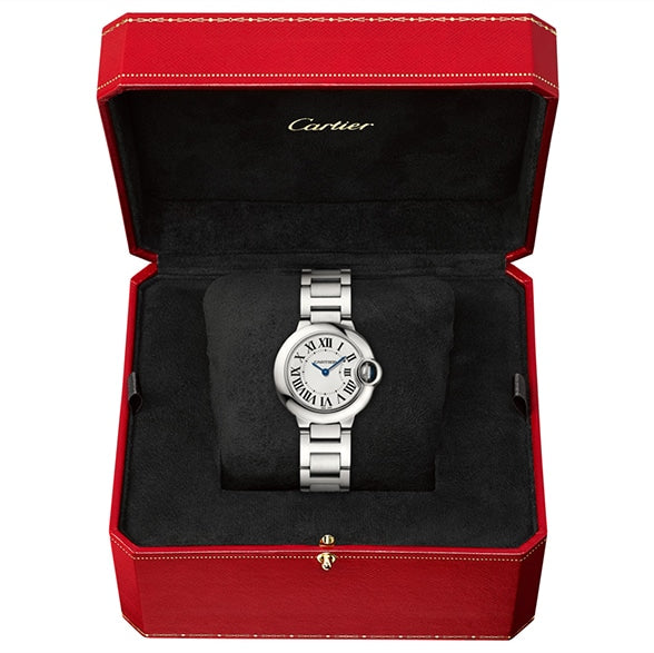 Cartier Ballon Bleu De Cartier White Dial Silver Steel Strap Watch for Women - W69010Z4 Buy Now By Cartier