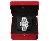 Cartier Ballon Bleu De Cartier Silver Dial Silver Steel Strap Watch for Men - WSBB0049 Buy Now By Cartier