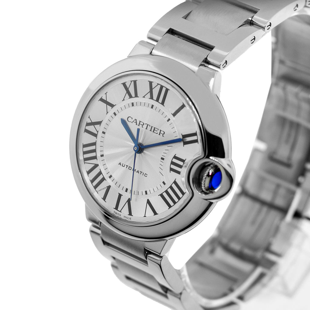 Cartier Ballon Bleu De Cartier Silver Dial Silver Steel Strap Watch for Women - WSBB0048 Buy Now By Cartier