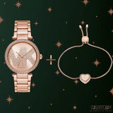 Michael Kors Parker Quartz Rose Gold Dial Rose Gold Steel Strap Watch For Women - MK6660 Buy Now By Michael Kors