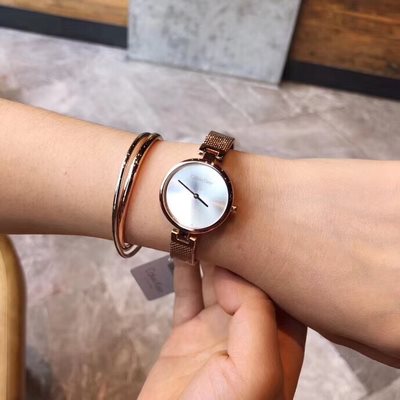 Calvin Klein Authentic Mother of Pearl Dial Rose Gold Mesh Bracelet Watch for Women - K8G2362G Buy Now By Calvin Klein