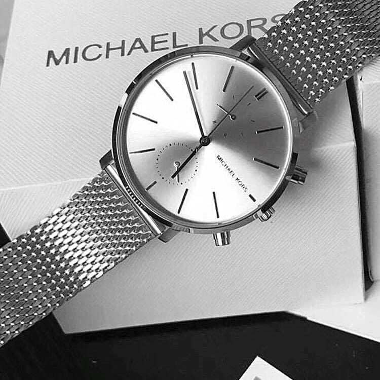 Michael Kors Jaryn Silver Dial Silver Mesh Bracelet Watch for Men - MK8541 Buy Now By Michael Kors