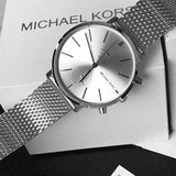 Michael Kors Jaryn Silver Dial Silver Mesh Bracelet Watch for Men - MK8541 Buy Now By Michael Kors