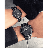 Emporio Armani Luigi Chronograph Black Dial Black Stainless Steel Watch For Men - AR1507 Buy Now By Emporio Armani