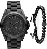 Michael Kors Bradshaw Black Dial Black Steel Strap Watch for Men - MK5550 Buy Now By Michael Kors