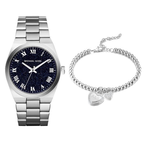 Michael Kors Channing Midnight Blue Dial Silver Steel Strap Watch for Women - MK6113 Buy Now By Michael Kors