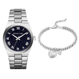 Michael Kors Channing Midnight Blue Dial Silver Steel Strap Watch for Women - MK6113 Buy Now By Michael Kors