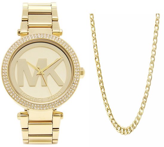 Michael Kors Parker Diamonds Gold Dial Gold Steel Strap Watch for Women - MK5784 Buy Now By Michael Kors