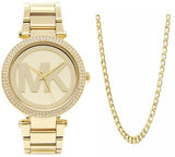 Michael Kors Parker Diamonds Gold Dial Gold Steel Strap Watch for Women - MK5784 Buy Now By Michael Kors