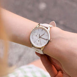 Tommy Hilfiger Brooklyn Quartz White Dial White Leather Strap Watch for Women - 1782018 Buy Now By Tommy Hilfiger