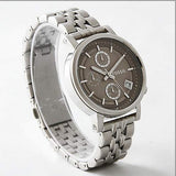 Fossil Boyfriend Chronograph Brown Dial Silver Steel Strap Watch for Women - ES3747 Buy Now By Fossil