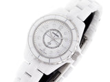 Chanel J12 Diamonds Quartz Mother of Pearl White Dial White Steel Strap Watch for Women - J12 H2570 Buy Now By Chanel