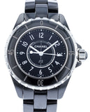 Chanel J12 Quartz Ceramic Black Dial Black Steel Strap Watch for Women - J12 H0682 Buy Now By Chanel
