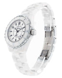 Chanel J12 Ceramic White Dial White Steel Strap Watch for Women - J12 H0968 Buy Now By Chanel