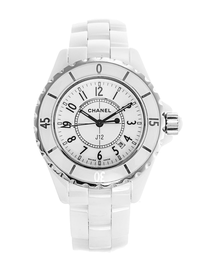 Chanel J12 Ceramic White Dial White Steel Strap Watch for Women - J12 H0968 Buy Now By Chanel