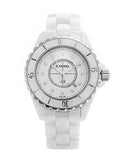 Chanel J12 Diamonds Ceramic White Dial White Steel Strap Watch for Women - J12 H1628 Buy Now By Chanel